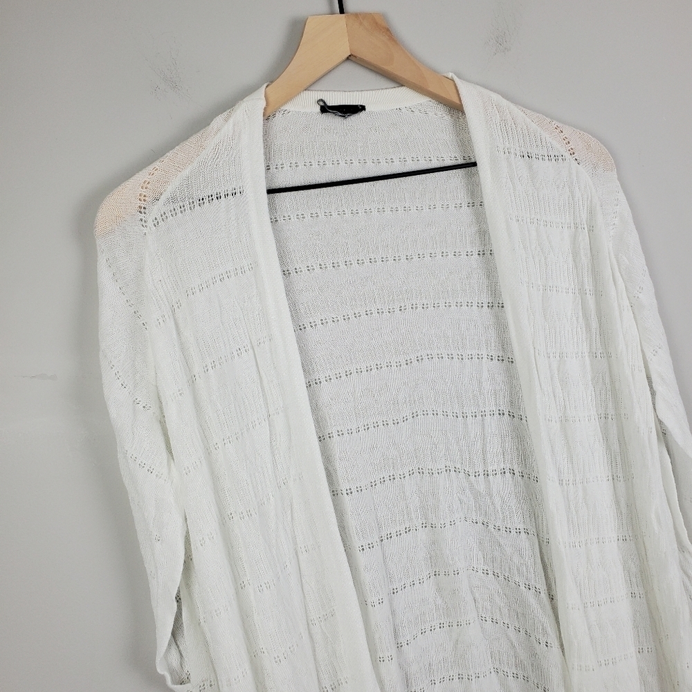 Torrid White Crochet Wrap Cardigan 0 - Picture 7 of 12